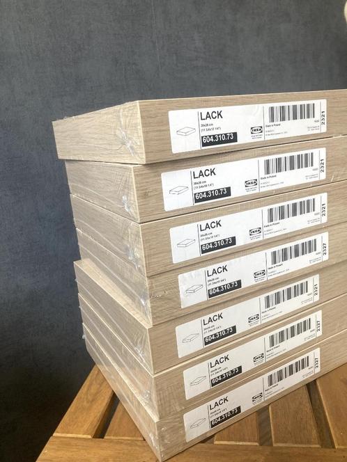 7x Lack Wandplank NIEUW (30x26) Eiken (IKEA, Plankjes, Huis), Huis en Inrichting, Overige Huis en Inrichting, Nieuw, Ophalen of Verzenden