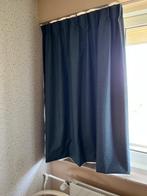 Blauwe (jeansblauwe) gordijnen verduisterend en zonwerend, Ophalen, Blauw, 100 tot 150 cm, 150 tot 200 cm