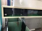 Dressoir/TV-meubel met glazen schuifdeurtjes (Ikea Odda), Ophalen, Gebruikt, Glas, 200 cm of meer