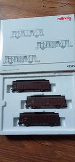 Märklin 47313 H0 3-delige geweatherde goederenwagenset vanNS, Wisselstroom, Wagon, Ophalen of Verzenden, Märklin