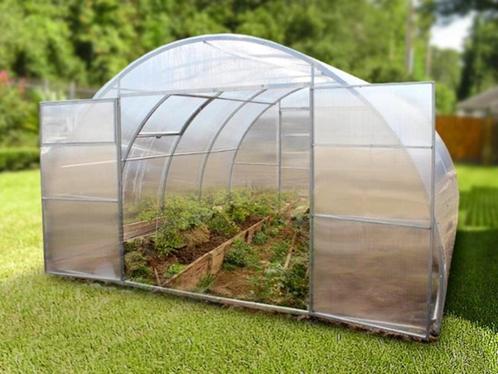 broeikas Polygala 4x4 (16m2) 6mm poly platen tunnelkas, Tuin en Terras, Kassen, Zo goed als nieuw, Staal, Polycarbonaat, Ophalen