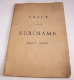 Antieke opvouwbare kaart van Suriname. 1: 1000.000 Izgs., Antiek en Kunst, Ophalen of Verzenden