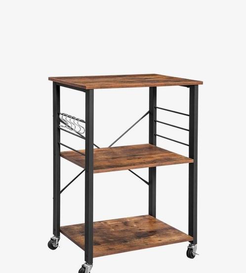 Trolley Kast met 3 Planken, Huis en Inrichting, Kasten | Stellingkasten, Gebruikt, Ophalen of Verzenden