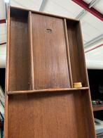 Vintage houten sjoelbak 225 cm met schijven, D, Ophalen of Verzenden, Zo goed als nieuw, D