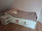 Eenpersoonsbed met kastjes bed en nachtkastje, Kinderen en Baby's, Ophalen, 85 tot 100 cm, Zo goed als nieuw, Matras