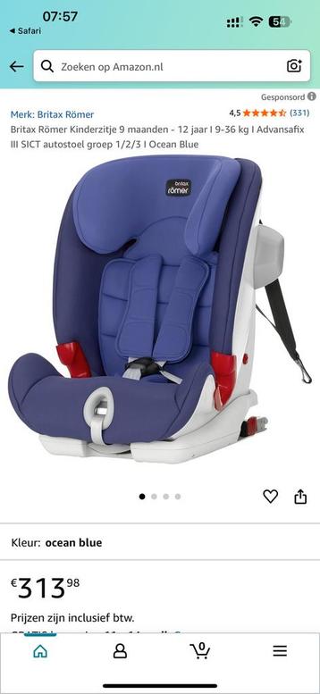 Nette autostoel met isofix beschikbaar voor biedingen