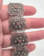 Zilveren armband bloedkoraal, Verzenden, Gebruikt, Zilver, Zilver