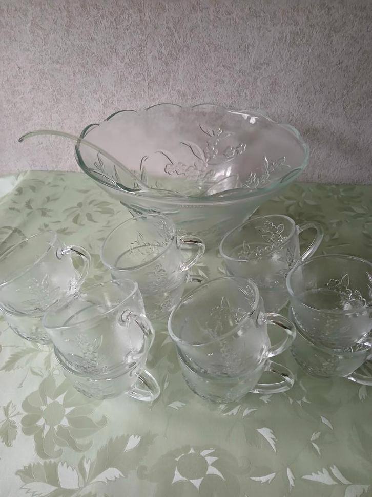 Bowl set 13-delig, Antiek en Kunst, Antiek | Glas en Kristal, Ophalen of Verzenden