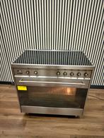 Luxe Fornuis Smeg Inductie RVS met 5 zones 90 cm, Fornello Esperta, Ophalen of Verzenden, Zo goed als nieuw, Energieklasse A of zuiniger