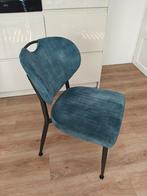 Eetkamer stoelen, Huis en Inrichting, Stoelen, Ophalen, Blauw, Velvet, Zo goed als nieuw