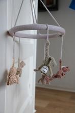 Schattige baby mobiel met aapjes, Kinderen en Baby's, Ophalen of Verzenden, Zo goed als nieuw, Mobiel, Met geluid