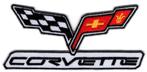Chevrolet Corvette stoffen opstrijk patch embleem #4, Ophalen of Verzenden, Nieuw, Auto's