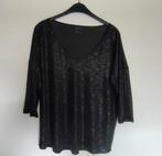 Zwarte blouse/longsleeve met een glittertje maat 42, Zo goed als nieuw, Blouse of Tuniek, Zwart, Esmara