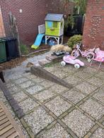 Grindtegels 60m2, Tuin en Terras, Tegels en Klinkers, Ophalen, Gebruikt, Beton, Terrastegels