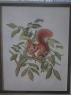 borduren borduurpatroon EEKHOORNS met bramenstruik, Ophalen of Verzenden, Zo goed als nieuw, Patroon