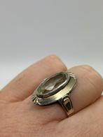 C328 Prachtige zilveren ring topaas maat 19,75, Ophalen of Verzenden, Zilver, Ring, Met edelsteen