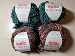 4 bolletjes Katia Velvet Fine, Ophalen of Verzenden, Nieuw, Breien of Haken, Wol of Garen