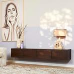 TV meubel Vision zwevend 200 cm., Starfurn, Minder dan 100 cm, 25 tot 50 cm, Overige houtsoorten