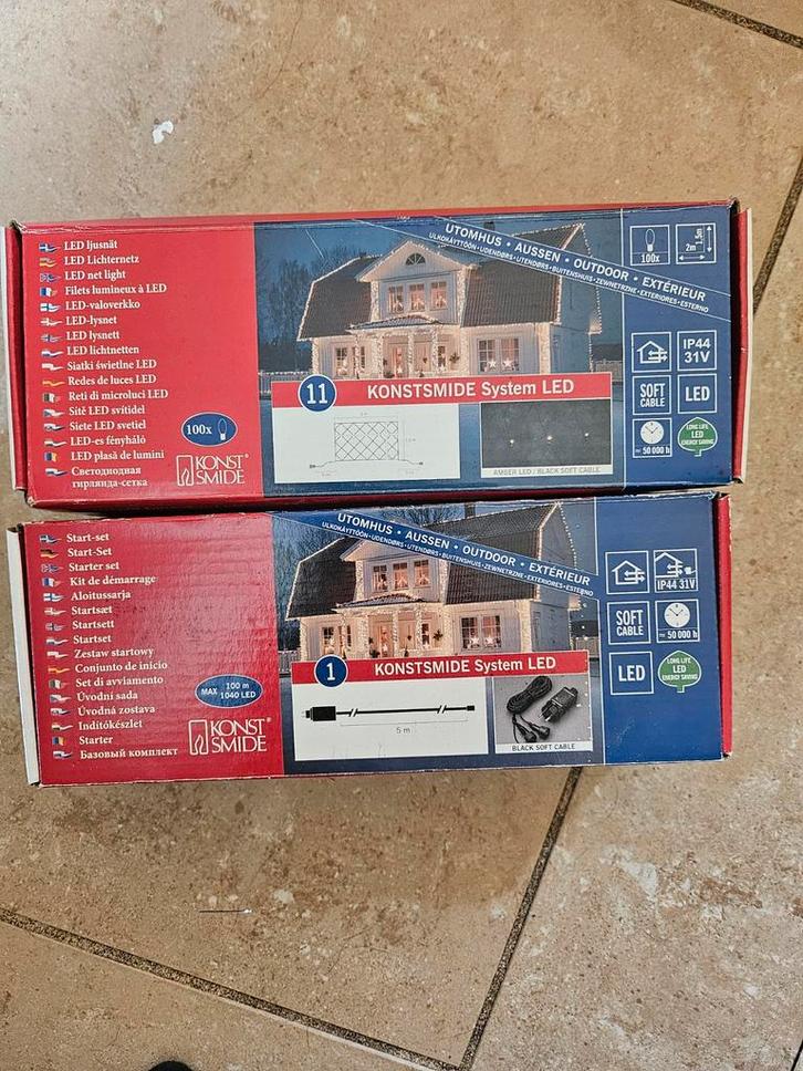 Konstsmide System LED Lichtnet & Startset, Tuin en Terras, Buitenverlichting, Zo goed als nieuw, Kunststof, Minder dan 50 watt