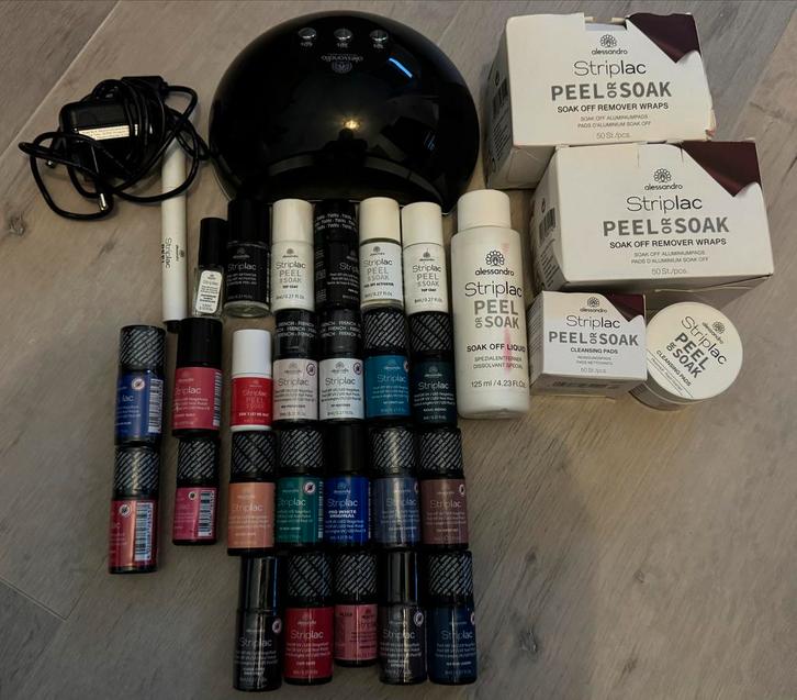 Alessandro Striplac Complete Set, Sieraden, Tassen en Uiterlijk, Uiterlijk | Cosmetica en Make-up, Gebruikt, Make-up, Handen en Nagels