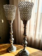 2 Kanderlaars, Huis en Inrichting, Woonaccessoires | Kandelaars en Kaarsen, Ophalen of Verzenden, Zo goed als nieuw, Overige materialen