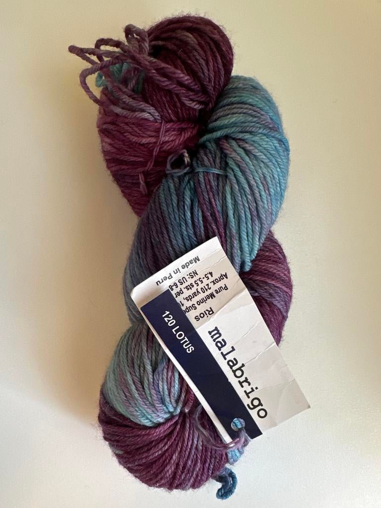 Malabrigo Ríos - 120 Lotus - Merino Wol, Ophalen of Verzenden, Nieuw, Breien of Haken, Wol of Garen
