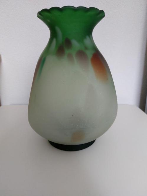 KLEURRIJKE BOLLE VAAS, Huis en Inrichting, Woonaccessoires | Vazen, Overige kleuren, Minder dan 50 cm, Glas, Ophalen of Verzenden