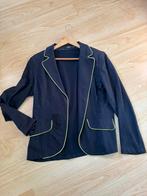 Blauwe katoenen blazer met gele bies, Verzenden