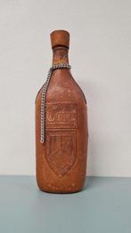 Unieke vintage lederen karaf (fles) - 'Spanish Leather' cust, Ophalen of Verzenden
