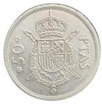 Spanje 50 Pesetas 1975, Postzegels en Munten, Munten | Europa | Niet-Euromunten, Losse munt, Overige landen, Verzenden