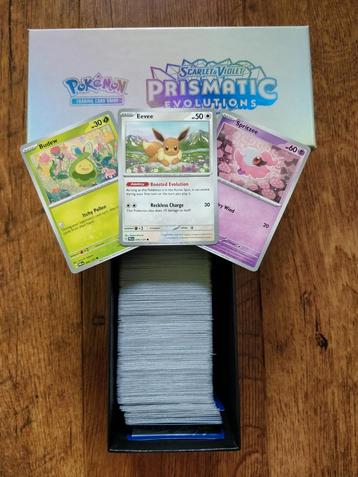 500+ kaarten Prismatic Evolutions bulk | PRE bulk beschikbaar voor biedingen