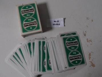 Heineken speelkaarten (nr.8) 55-krt beschikbaar voor biedingen