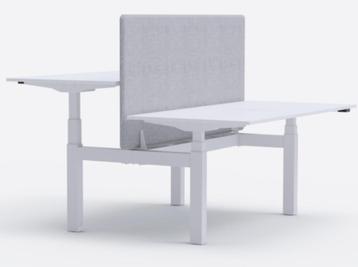 Duo Zit-Sta Werkplek – Nieuw – Inclusief 2 Monitorarmen beschikbaar voor biedingen