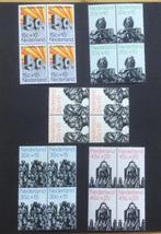 NVPH 985-989 blokken van 4 postfris., Ophalen of Verzenden, Na 1940