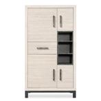 Beige/bruine kast, Ophalen, Zo goed als nieuw, 25 tot 50 cm, 100 tot 150 cm