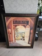 Schilderij met doorkijk naar zee - 73.5 x 93.5 cm, Ophalen