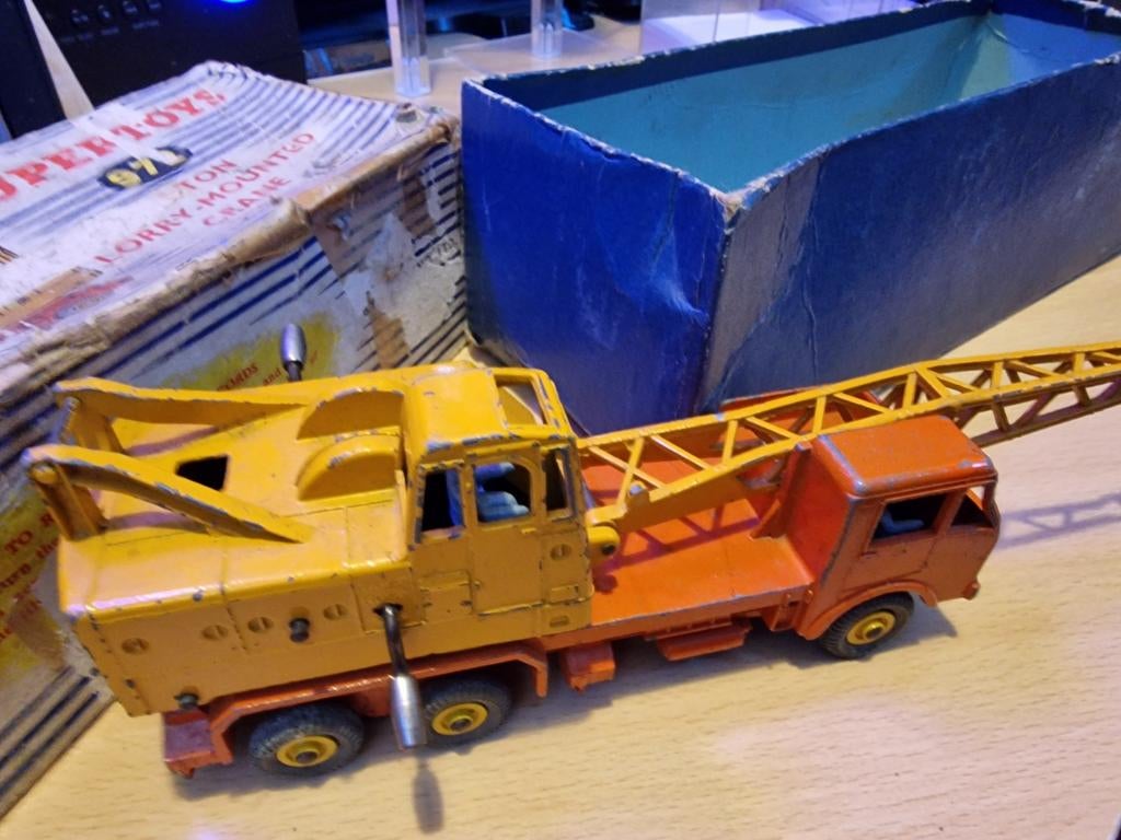 Dinky Supertoys 972 Hijskraan in Doos, Overige merken, Gebruikt, 1:50 of kleiner, Ophalen of Verzenden