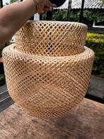 Ikea Sinnerlig Rotan hanglamp 50 cm, Ophalen, 50 tot 75 cm, Zo goed als nieuw, Hout