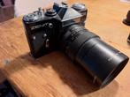 Zenit EM Moskva-80 SLR + Pentacon 2.8/135 lens, Ophalen of Verzenden, Gebruikt, Spiegelreflex, Overige Merken