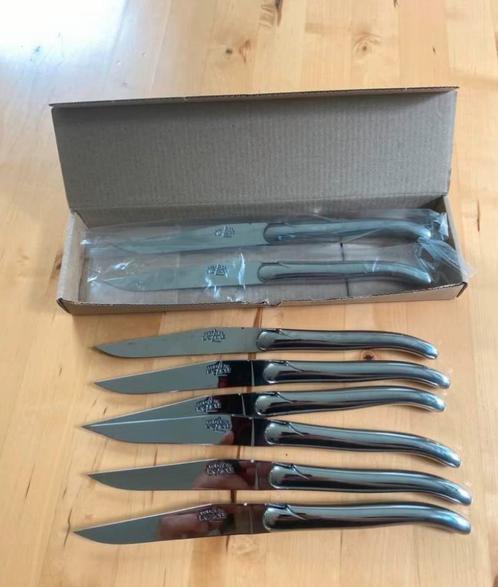 Steakmessen Laguiole 8 stuks NIEUW, Huis en Inrichting, Keuken | Bestek, Zo goed als nieuw, Rvs of Chroom, Ophalen of Verzenden