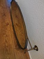 Antieke ovale Spiegel met Gouden Frame kantelbaar, Antiek en Kunst, Antiek | Spiegels, Ophalen, Ovaal, 100 tot 150 cm