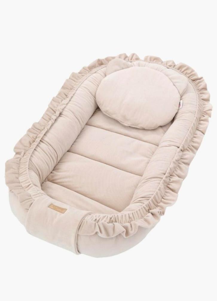 Soosie Glamour Babynestje Beige Velvet - Zo goed als nieuw, Kinderen en Baby's, Babywiegjes en Ledikanten, Zo goed als nieuw, Overige typen