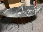 Salontafel echt marmer mango hout poot 60% korting, Ophalen, 100 tot 150 cm, Nieuw, 50 tot 100 cm