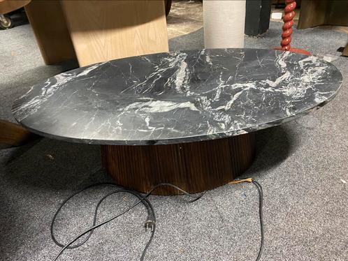 Salontafel echt marmer mango hout poot 60% korting, Huis en Inrichting, Tafels | Salontafels, Nieuw, Minder dan 50 cm, 50 tot 100 cm