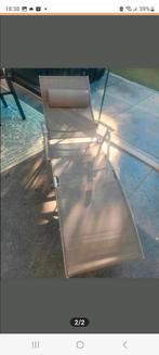 Tuinstoel stretcher stoel ligbed, Tuin en Terras, Ligbedden, Ophalen of Verzenden, Zo goed als nieuw, Aluminium
