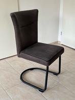 *MOET WEG* 4 X Grijze Suède Eetstoelen, Ophalen, Gebruikt, Vier, Stof