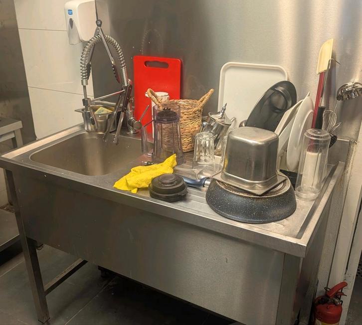RVS Horeca Wasbak met Spoelkraan, Huis en Inrichting, Keuken | Keukenelementen, Ophalen of Verzenden