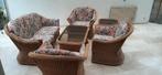 Rotan set, Huis en Inrichting, Stoelen, Ophalen, Gebruikt, Bruin, Riet of Rotan