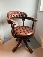 Chesterfield bureaustoel, Ophalen, Zo goed als nieuw, Bruin