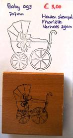 Baby 093 Houten stempel, Hobby en Vrije tijd, Stempelen, Ophalen of Verzenden, Zo goed als nieuw, Houten stempel